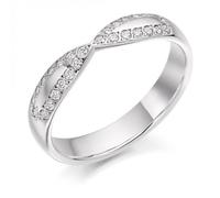 The Harmony Collection 0.25ct Round Brilliance Half Eternity Ring - Platinum 950 / VS / FG - Round Brilliant / 0.25ct