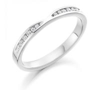 The Harmony Collection Harmony Collection 0.18ct Round Brilliant Diamond Half Eternity - 9ct White Gold / Si / GH - Round Brilliant / 0.18ct