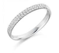 The Harmony Collection Harmony Collection 0.25ct Round Brilliant 2.40mm Half Eternity - Platinum 950 / VS / FG - Round Brilliant / 0.25ct