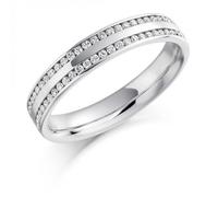 The Harmony Collection Harmony Collection 0.26ct Round Brilliant 3.8mm Half Eternity - Platinum 950 / Si / GH - Round Brilliant / 0.26ct