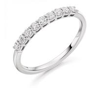 The Harmony Collection Harmony Collection 0.33ct Round Brilliant 2.1mm Half Eternity - 9ct White Gold / VS / DE - Round Brilliant / 0.33ct