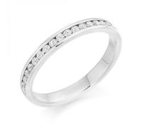 The Harmony Collection Harmony Collection 0.33ct Round Brilliant 2.8mm Half Eternity - 9ct White Gold / Si / GH - Round Brilliant / 0.33ct