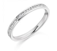 The Harmony Collection Harmony Collection 0.3ct Baguette Cut 2.3mm Half Eternity Ring - - 9ct Rose Gold / Si / GH - Baguette Cut / 0.3ct