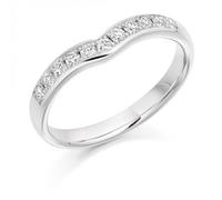 The Harmony Collection Harmony Collection 0.3ct Round Brilliant 3mm Half Eternity Ring - 9ct White Gold / VS / DE - Round Brilliant / 0.3ct