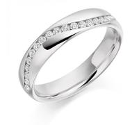 The Harmony Collection Harmony Collection 0.3ct Round Brilliant 4.2mm Half Eternity - 9ct Yellow Gold / VS / FG - Round Brilliant / 0.3ct