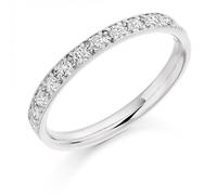 The Harmony Collection Harmony Collection 0.4ct Round Brilliant 2.40mm Half Eternity - Platinum 950 / VS / FG - Round Brilliant / 0.4ct