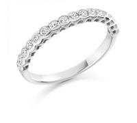 The Harmony Collection Harmony Collection 0.5ct Round Brilliant 2.5mm Half Eternity - Platinum 950 / VS / FG - Round Brilliant / 0.5ct