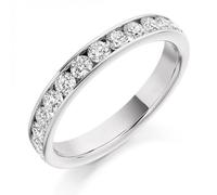 The Harmony Collection Harmony Collection 0.75ct Round Brilliant 3.2mm Half Eternity - Platinum 950 / Si / GH - Round Brilliant / 0.75ct