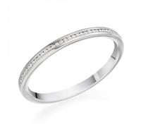 The Harmony Collection Harmony Collection 0.7ct Round Brilliant 1.80mm Half Eternity - 9ct White Gold / VS / DE - Round Brilliant / 0.7ct