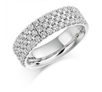 The Harmony Collection Harmony Collection 1.05ct Round Brilliant 5.80mm Half Eternity - Platinum 950 / Si / GH - Round Brilliant / 1.05ct