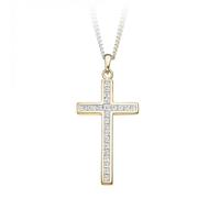 The Harmony Collection Harmony Collection Channel Set Diamond Pendant Cross 0.40ct - - 9ct White Gold / VS / FG - Princess Cut / 0.40ct