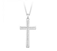 The Harmony Collection Harmony Collection Channel Set Diamond Pendant Cross 0.40ct - - 9ct Yellow Gold / VS / DE - Princess Cut / 0.40ct