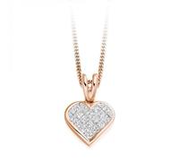 The Harmony Collection Harmony Collection Princess Cut Diamond Heart Pendant 1.10ct - - 9ct Yellow Gold / Si / GH - Princess Cut / 1.10ct