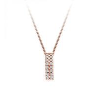 The Harmony Collection Harmony Collection Round Brilliant Claw set Diamond Pendant - 9ct White Gold / Si / GH - Round Brillant / Claw set / 0.35ct