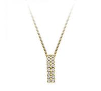 The Harmony Collection Harmony Collection Round Brilliant Claw set Diamond Pendant - 9ct Yellow Gold / VS / FG - Round Brillant / Claw set / 0.35ct