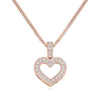 The Harmony Collection Harmony Collection Round Brilliant Heart Diamond Pendant 0.30ct - 9ct White Gold / Si / GH - Round Brilliant / Grain Set / 0.30ct