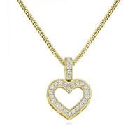 The Harmony Collection Harmony Collection Round Brilliant Heart Diamond Pendant 0.30ct - 9ct Yellow Gold / VS / FG - Round Brilliant / Grain Set / 0.30ct
