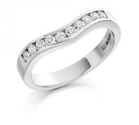 The Harmony Collection Luxury 0.33ct Round Brilliant Eternity Ring - Platinum 950 / Si / GH - Round Brilliant / 0.33ct