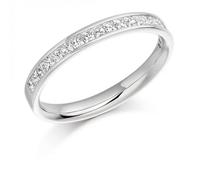The Harmony Collection Luxury 0.5ct Princess Cut Diamond Eternity Ring - 9ct White Gold / VS / FG - Princess Cut / 0.5ct