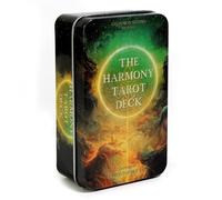 The Harmony Tarot Deck | 78 Cards | Gold Foil on Blue Core | 10.2x6cm | Elegant Metal Box | Perfect for Intuitive Readings & Self-Discovery