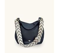 The Harriet Black Leather Bag With Black Arrow Strap Apatchy London Black One Size