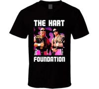 The Hart Foundation Bret Hart Jim The T Shirt Black Men's