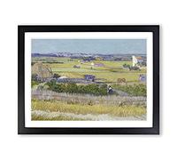 The Harvest By Vincent Van Gogh Classic Painting Framed Print | A4 Black Framed Wall Art | Ready to Hang | Classic Historical Picture | Living Room Bedroom Lounge Office