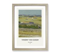 The Harvest By Vincent Van Gogh Exhibition Museum Painting Framed Print | A4 Oak Framed Wall Art | Ready to Hang | Modern Historical Picture | Living Room Bedroom Lounge Office