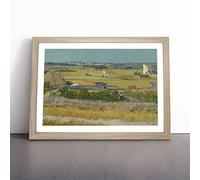 The Harvest By Vincent Van Gogh Framed Wall Art Print A3 Oak | Ready to Hang, Satin Fine Art Paper, Fade-Resistant Inks, Acrylic Glazing, Securely Packaged, Made in the UK