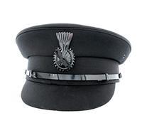 The Hat Company Chauffeur Cap in Black or Grey (58cm, Black)