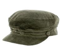 The Hat Company Lennon Cord Mariner/Breton Cap (Medium 58cm, Olive)