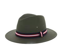 The Hat Company Men's Summer Cotton Fedora (as8, Numeric, Numeric_7_and_1_Eighth, Khaki)