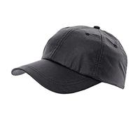 The Hat Company Waxed Cotton Baseball Cap One Size Adjustable (Black)