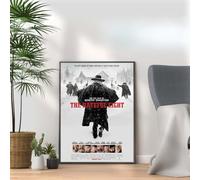 The Hateful Eight 2015, Quentin Tarantino Movie Print Cult Cinema Film Poster, A4 and A3 Size Frame Options Available, Home, Pub, Café, Bar Decoration Wall Art Print (A4 Framed (White))