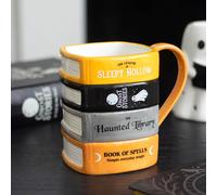 The Haunted Library Book Stack Mug Ceramic Halloween Tea Coffee Cup Novelty Gift