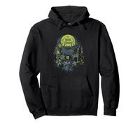 The Haunted Mansion Halloween Haunted Montage Retro Poster Pullover Hoodie