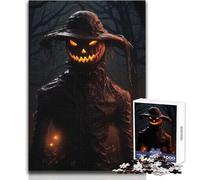 The Haunted Scarecrow Jigsaw Puzzles 1000 Pieces for Teenagers Cognitive Development Fun Game Special Thoughtful Celebration Present Size 50x75cm