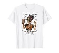 The Haunting Begins After Coffee Halloween Fun T-Shirt