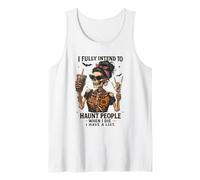 The Haunting Begins After Coffee Halloween Fun Tank Top