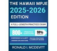 The Hawaii MPJE 2025-2026 Edition: Your Complete Roadmap to Navigating Pharmacy Law, Featuring Targeted Review, Realistic Practice Questions, and Clear Legal Breakdowns.