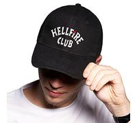 The Hawkins High Hellfire Club Black Baseball Delta Cap Adjustable Unisex Original Embroidered Urban Logo