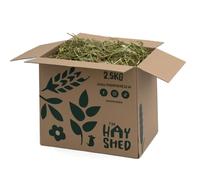 The Hay Shed Green Wheat Hay for Small Pets - Long Stem Feeding Grass Barn Dried, Dust Free, High Fibre, Natural Green Stem Feeding Hay for Digestion, Teeth - Rabbits, Guinea Pigs, Chinchillas - 10kg