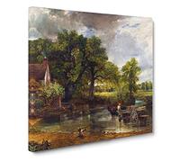 The Hay Wain by John constable Canvas Print | Gallery Wrapped 30mm Frame Wall Art | 14x14 inches | Ready to Hang | Classic Picture | Living Room Bedroom Lounge Office