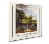 The Hay Wain By John Constable Canvas Print | Gallery Wrapped 30mm Frame Wall Art | 20x20 inches | Ready to Hang | Modern Picture | Living Room Bedroom Lounge Office