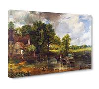 The Hay Wain By John Constable Canvas Print | Gallery Wrapped 30mm Frame Wall Art | 24x16 inches | Ready to Hang | Modern Picture | Living Room Bedroom Lounge Office