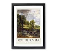 The Hay Wain By John Constable Exhibition Museum Painting Framed Print | A4 Black Framed Wall Art | Ready to Hang | Modern Historical Picture | Living Room Bedroom Lounge Office