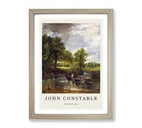 The Hay Wain By John Constable Exhibition Museum Painting Framed Print | A4 Oak Framed Wall Art | Ready to Hang | Modern Historical Picture | Living Room Bedroom Lounge Office