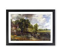 The Hay Wain by John Constable Framed Wall Art Print A2 Black