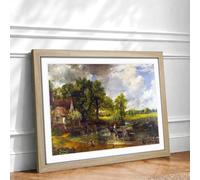 The Hay Wain By John Constable Framed Wall Art Print A2 Oak