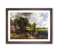 The Hay Wain By John Constable Framed Wall Art Print A2 Walnut